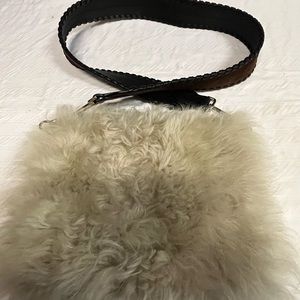 Theory Wooly Fur Crossbody Purse